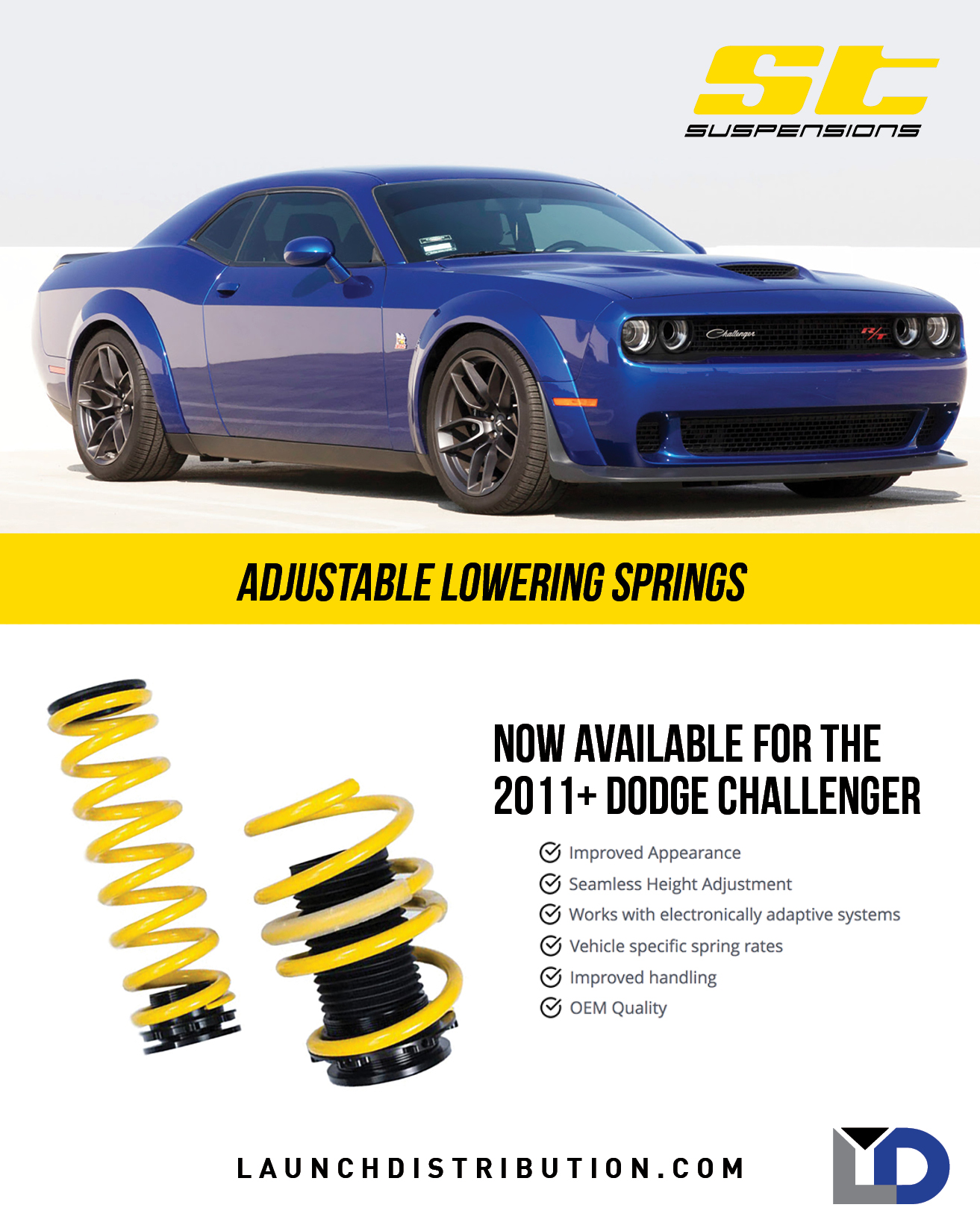 ST Adjustable Lowering Springs Launch Distribution