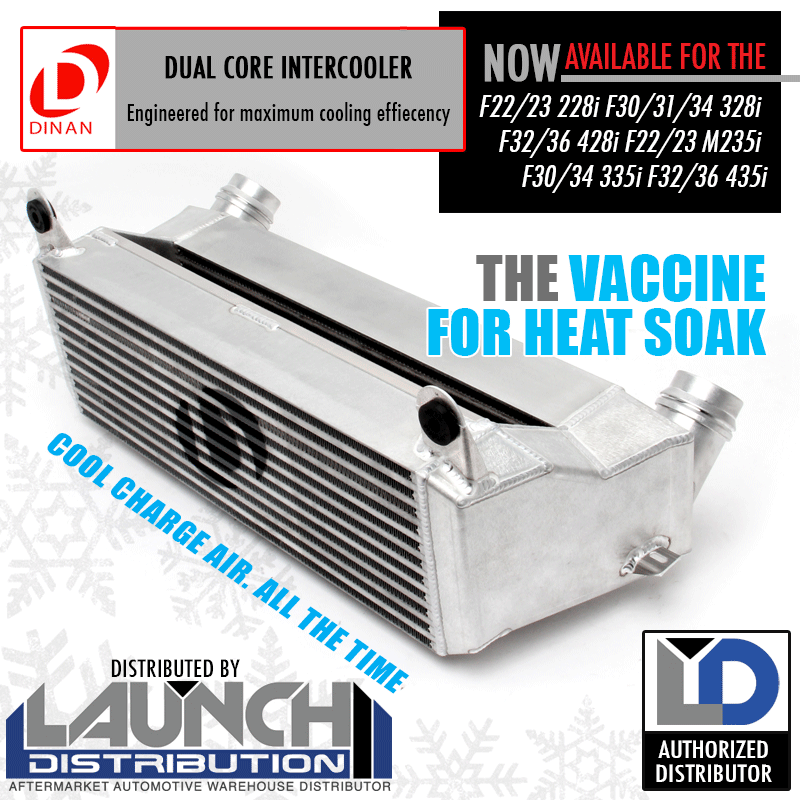 NEW: Dinan® High Performance Dual Core Intercooler for BMW 228i 328i 428i