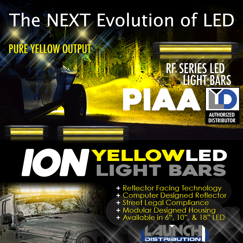 NEW: PIAA Ion Yellow RF Series Light Bars