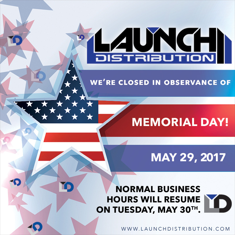 CLOSED for MEMORIAL DAY