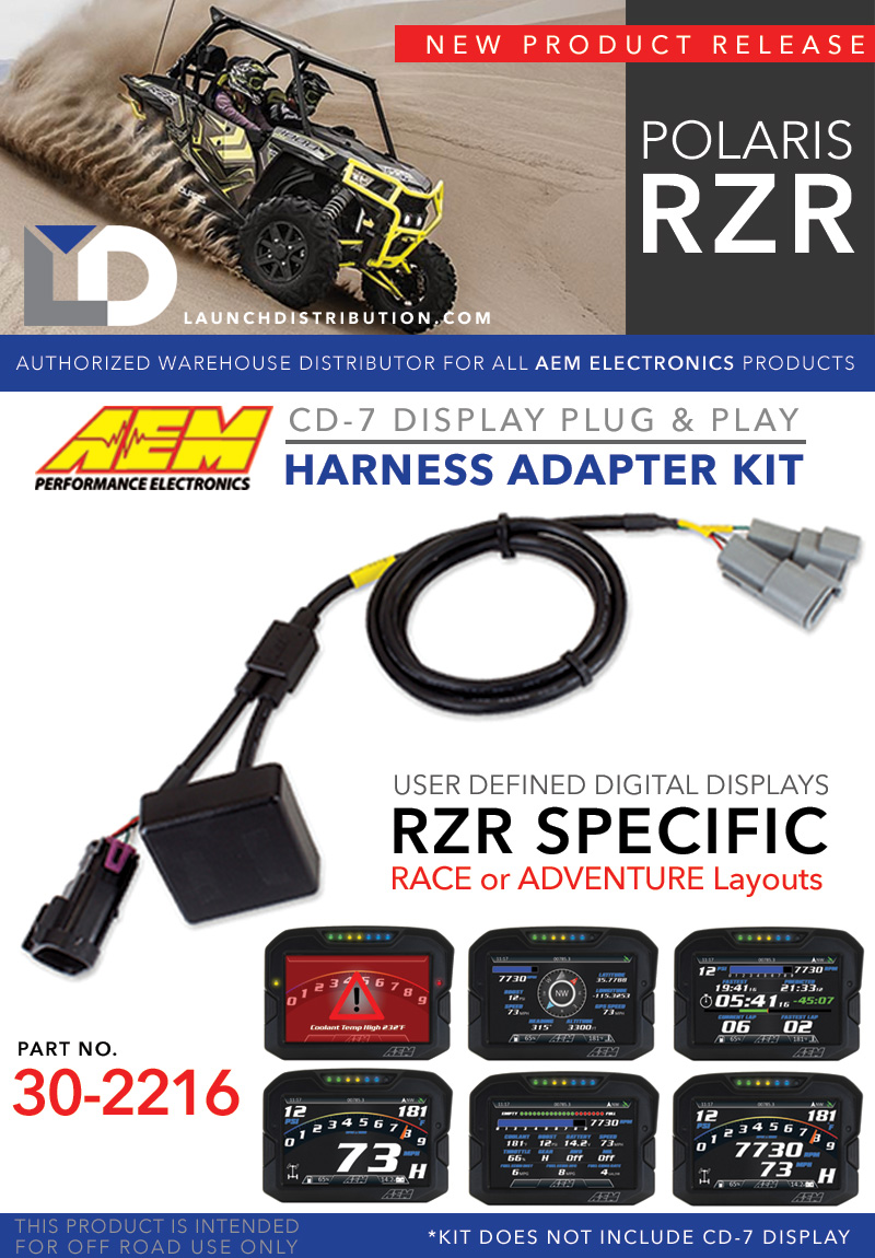 NEW RELEASE: AEM Electronics Plug and Play Harness Adapter Kit for Polaris RZR