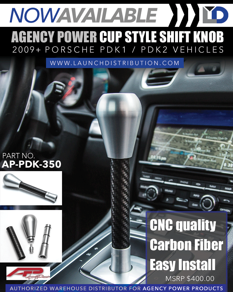 NEW PRODUCT: AGENCY POWER Cup Style Shift Knob for 09-up Porsche PDK1/PDK2