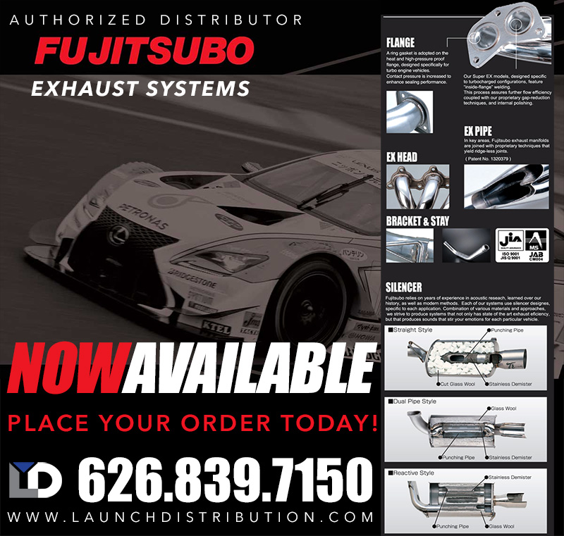 NOW AVAILABLE: Fujitsubo Exhaust Systems – Authorized Distributor