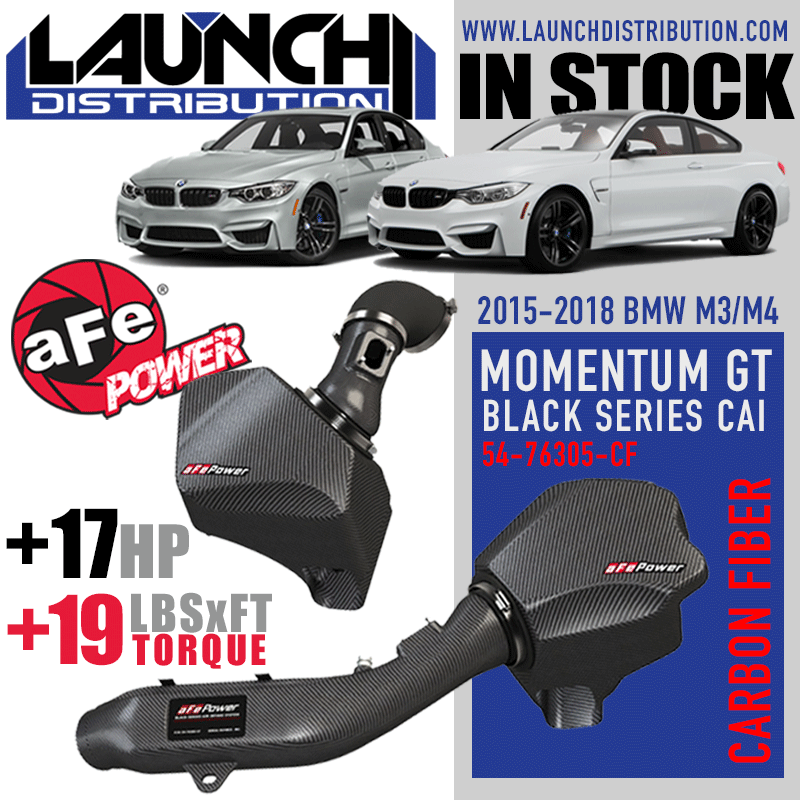 AFE POWER: Momentum GT Black Series Carbon Intake for 2015-up M3/M4