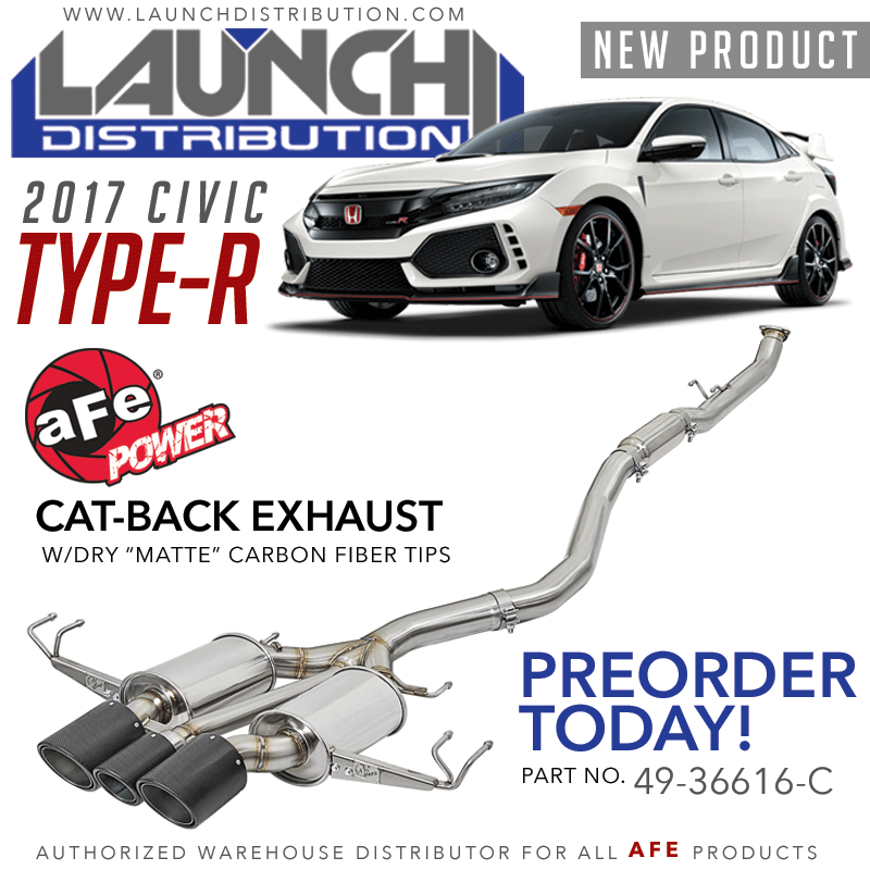 AFE POWER: Takeda Cat-Back Exhaust for 2017 Civic Type R