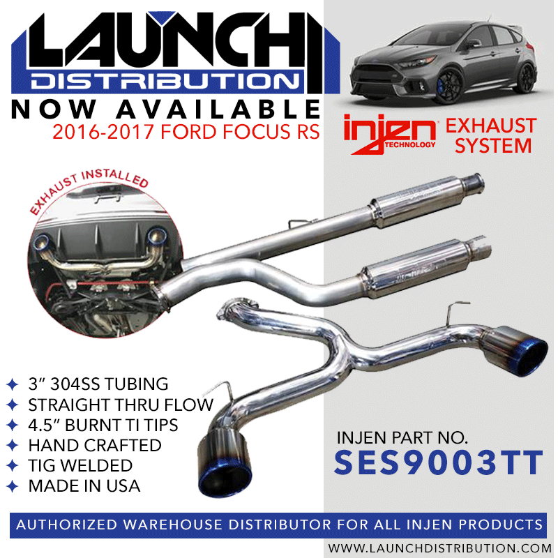 INJEN EXHAUST SYSTEM: 2016-up Ford Focus RS
