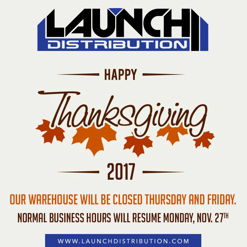 HOLIDAY SCHEDULE: Closed for Thanksgiving Day