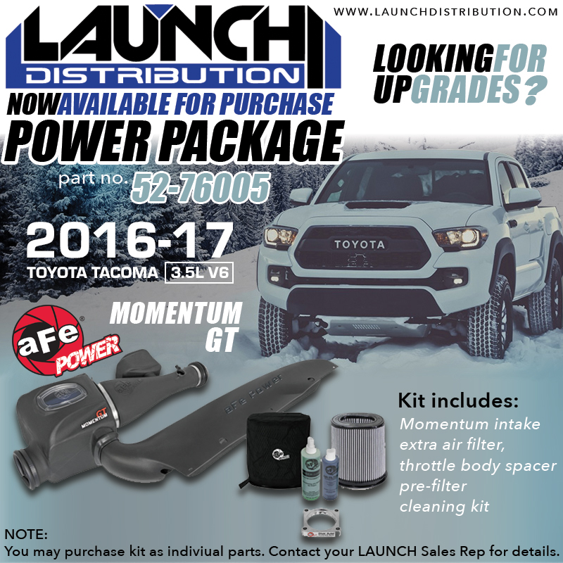 NOW AVAILABLE: aFe Power Package for 2016-up Toyota Tacoma