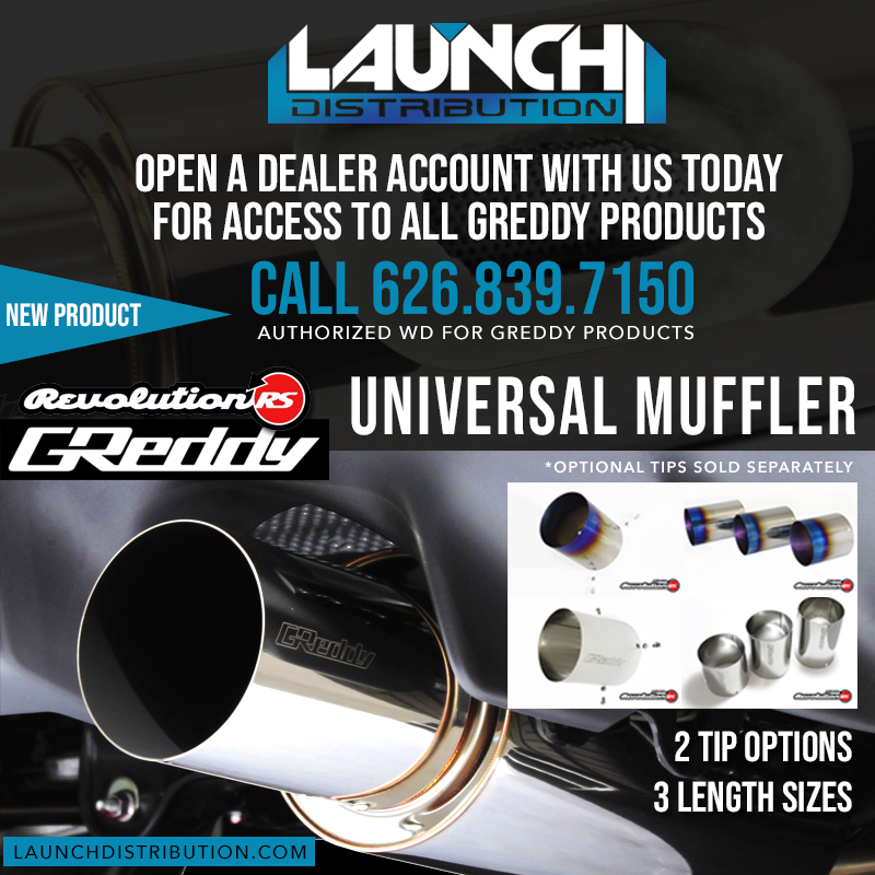 NEW PRODUCT RELEASE: Greddy Universal Revolution RS Muffler
