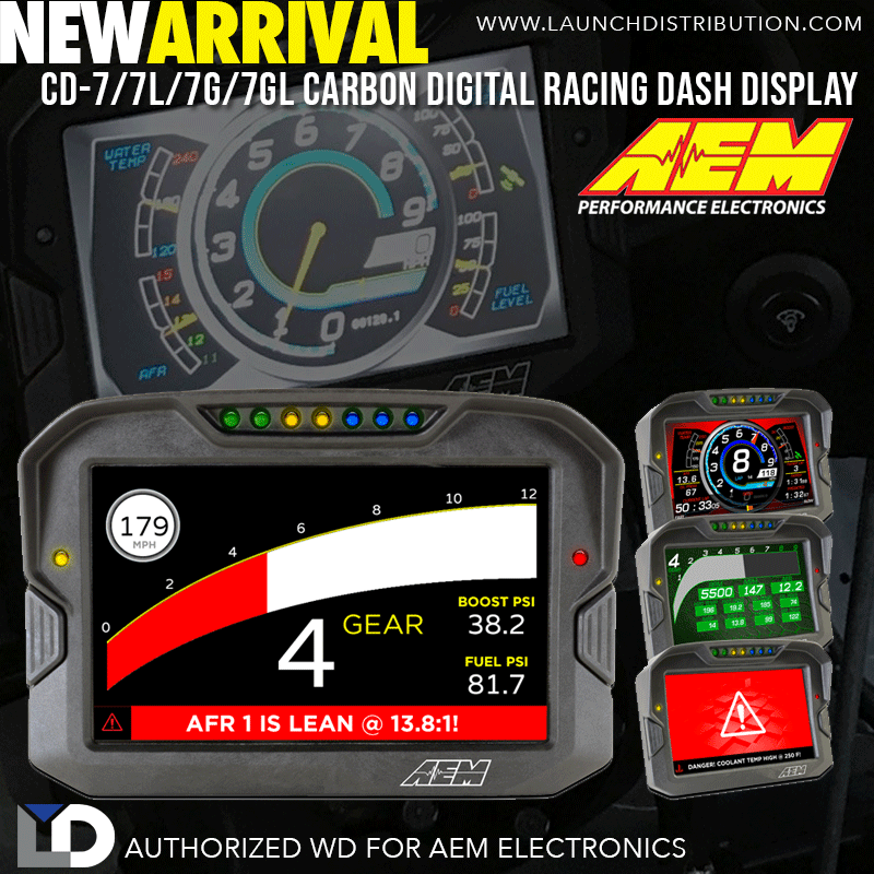 NEW PRODUCT: AEM CD-7 Carbon Digital Dash Display