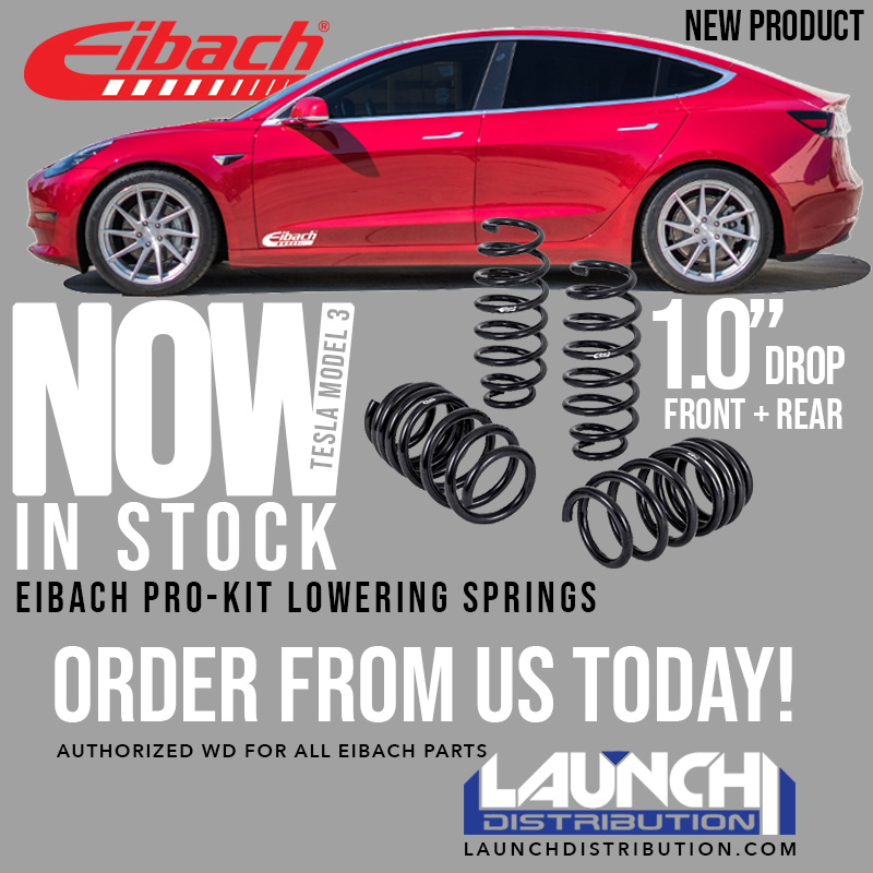 NOW AVAILABLE: Eibach Pro-Kit for Tesla Model 3