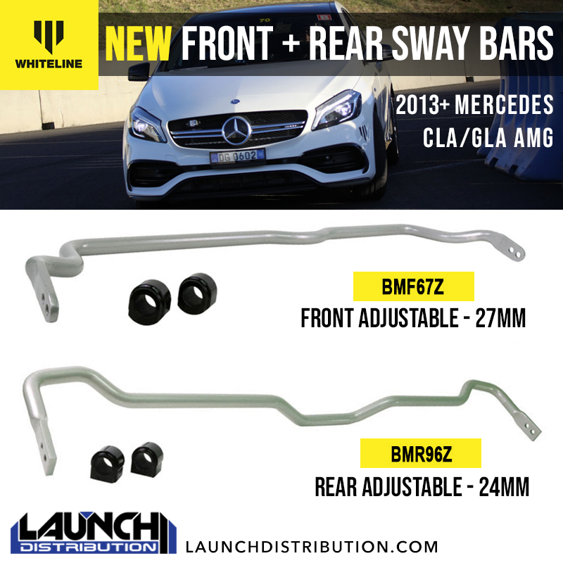 WHITELINE: Adjustable Swaybars for 2013-up Mercedes CLA/GLA AMG