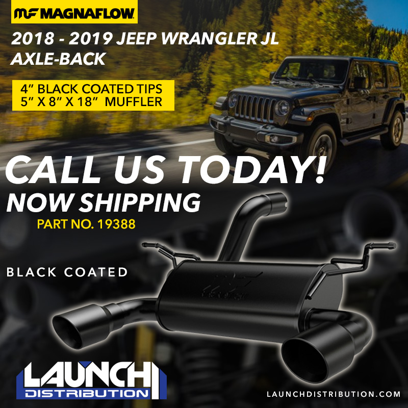 NEW PRODUCT: Magnaflow Axle Back Exhaust for 2018-2019 Jeep Wrangler JL