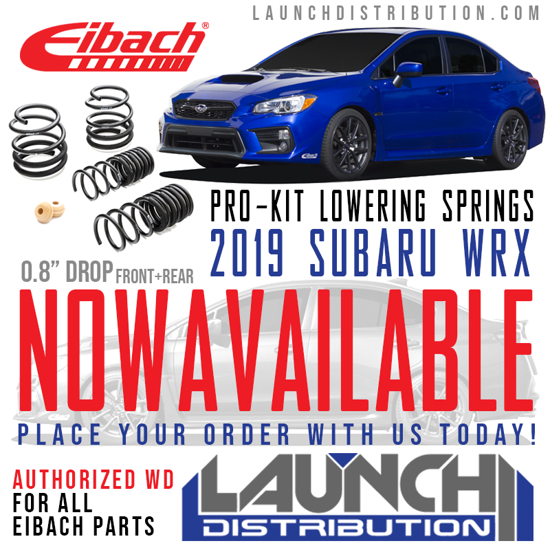 Eibach Pro-Kit Lowering Springs for 2019 Subaru WRX