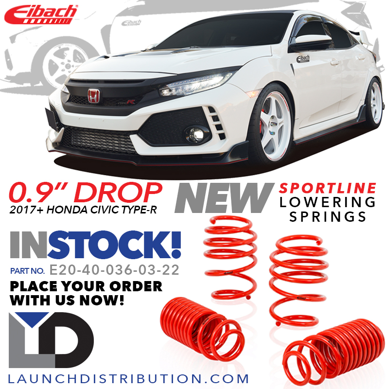 NEW: Eibach Sportline Lowering Springs for 2017+ Civic Type-R