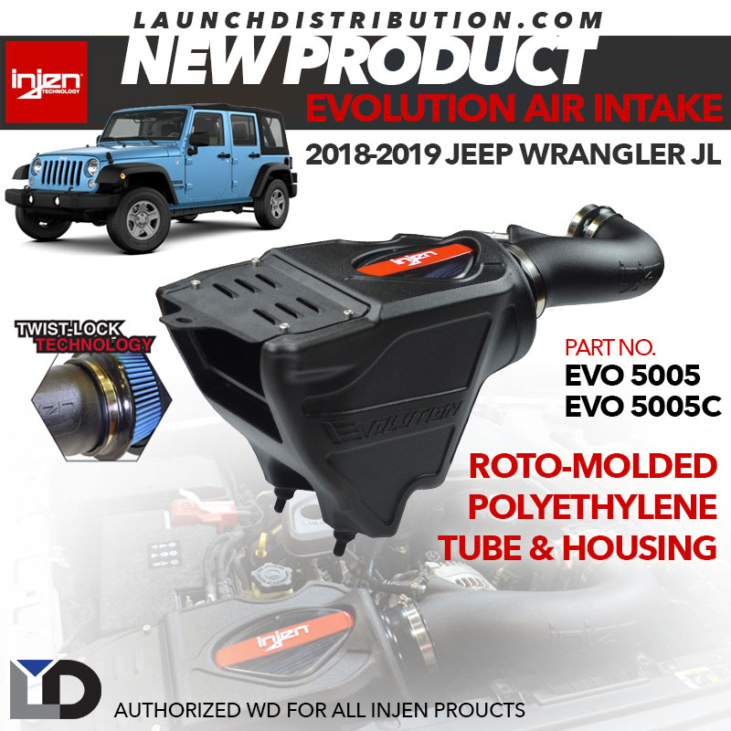 NEW: Injen Evolution Intake for 2018-2019 Jeep Wrangler – Launch  Distribution