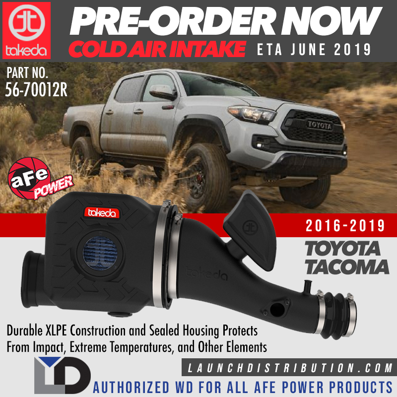 NEW Takeda Cold Air Intake Kit for Toyota Tacoma 2016-2019