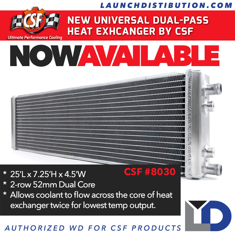 NOW AVAILABLE: CSF Universal Dual-Pass Heat Exchanger