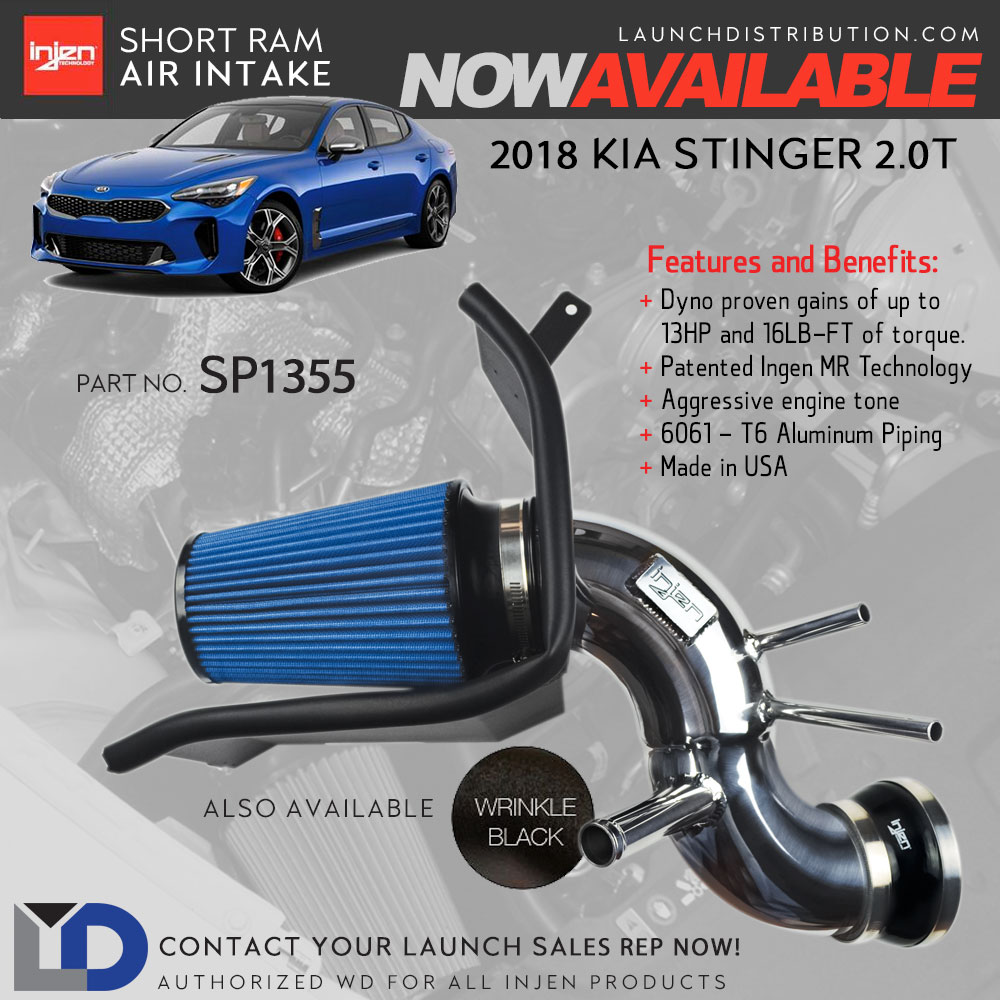 NEW Short Ram Air Intake for 2018 Kia Stinger 2.0 Turbo