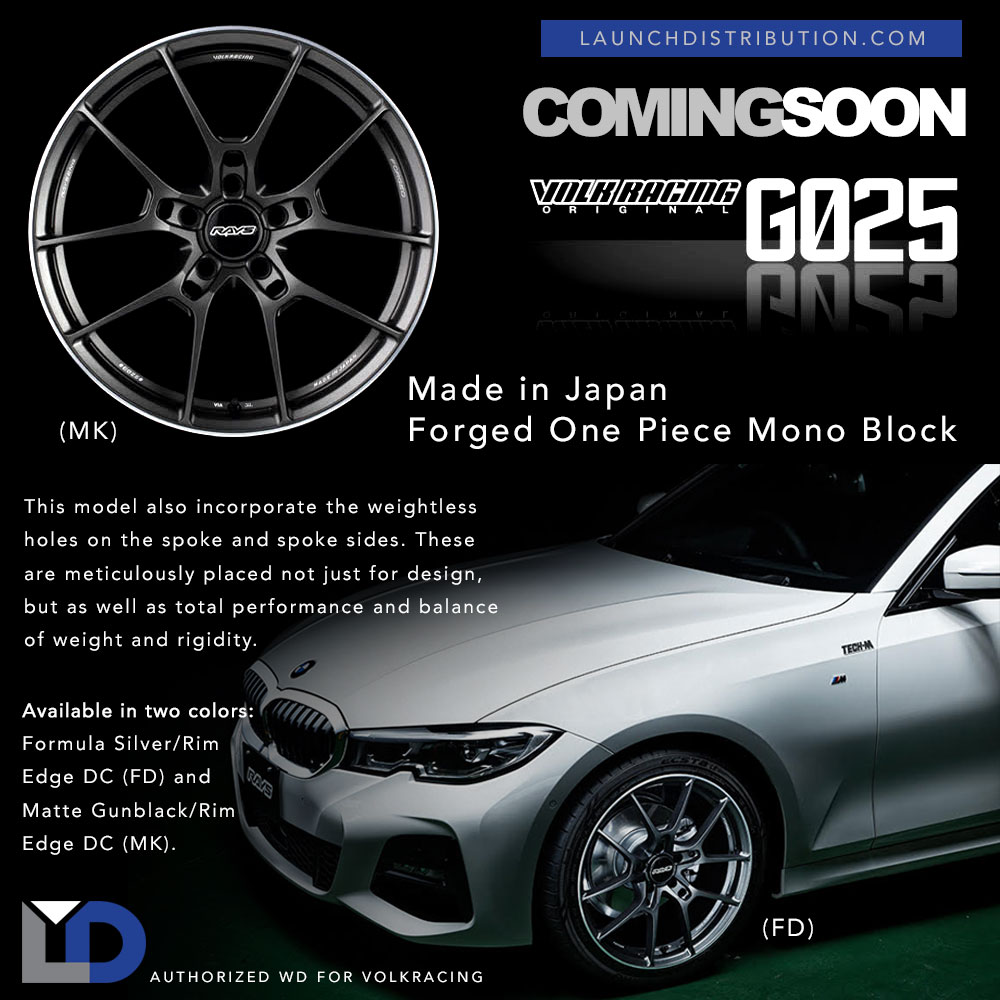 COMING SOON: New VolkRACING G025 Forged Mono Block Wheel
