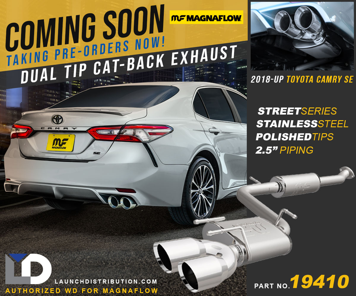 COMING SOON: Magnaflow Dual Cat-Back Exhaust for 2018-up Camry SE