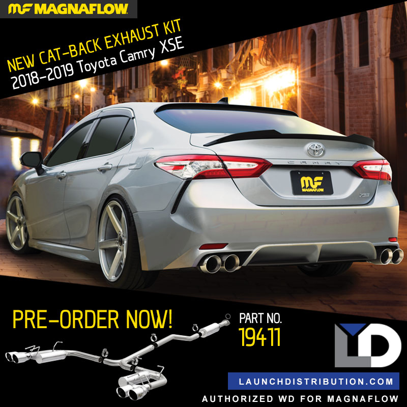 Coming Soon: MAGNAFLOW Cat-Back Exhaust for 2018-19 Toyota Camry V6