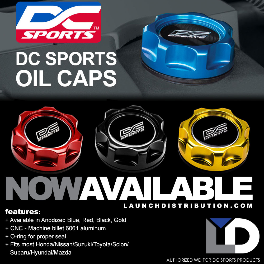 NOW IN STOCK: DC Sports Billet Anodized Oil Caps