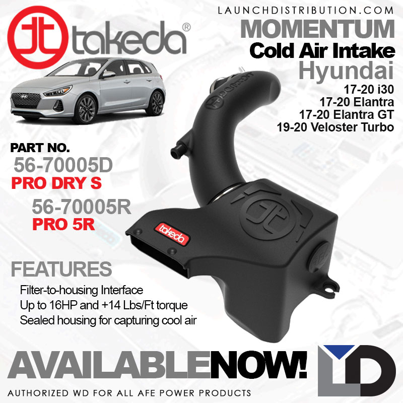 AVAILABLE NOW TAKEDA Momentum Cold Air Intake for 1720 Hyundai i30