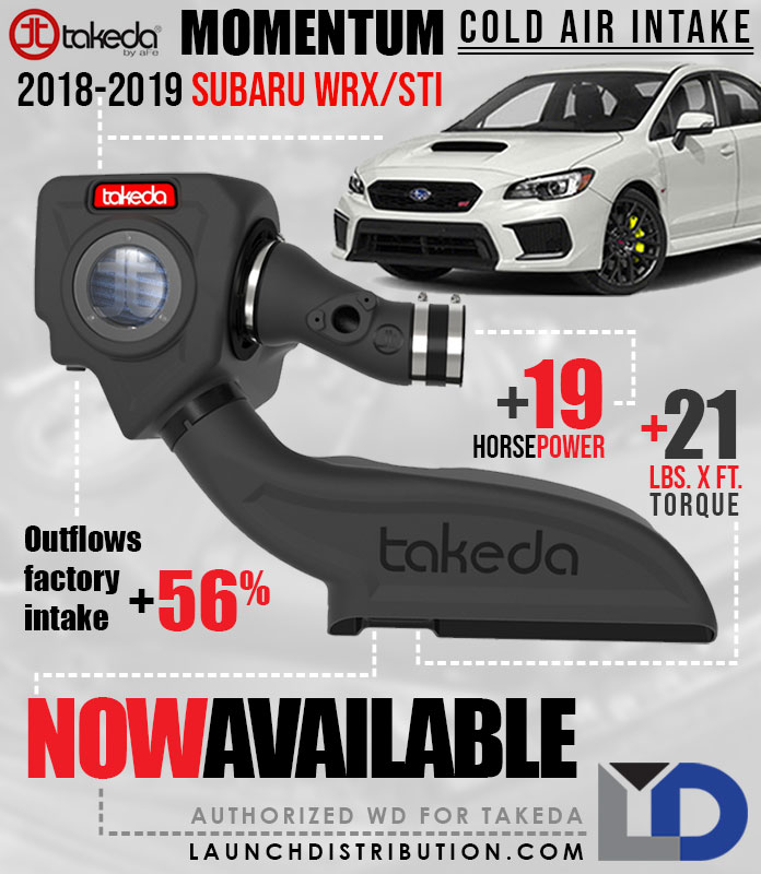 NOW HERE: Takeda Cold Air Intake 2018-2019 Subaru WRX/STi