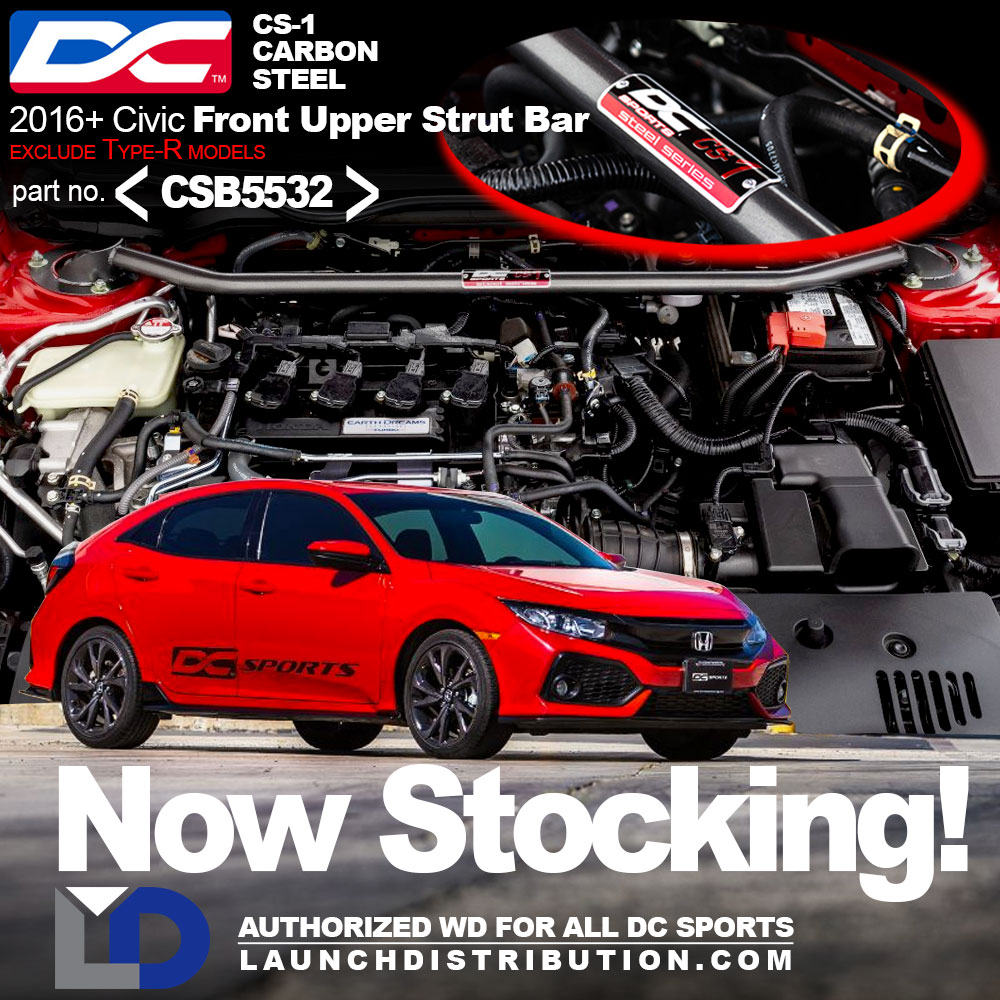 RESTOCKED: DC Sports Front Upper Strut Bar for 10th Gen Civics exclude Type-R