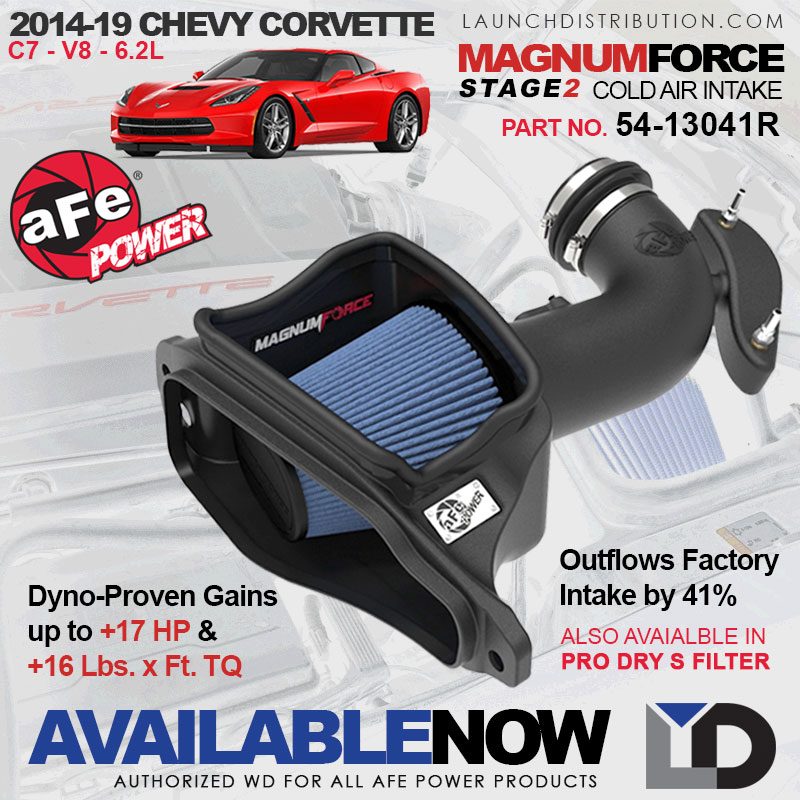 NOW AVAILABLE: aFe Power Stage 2 Cold Air Intake Kit 2014-2019 Corvette C7 6.2L