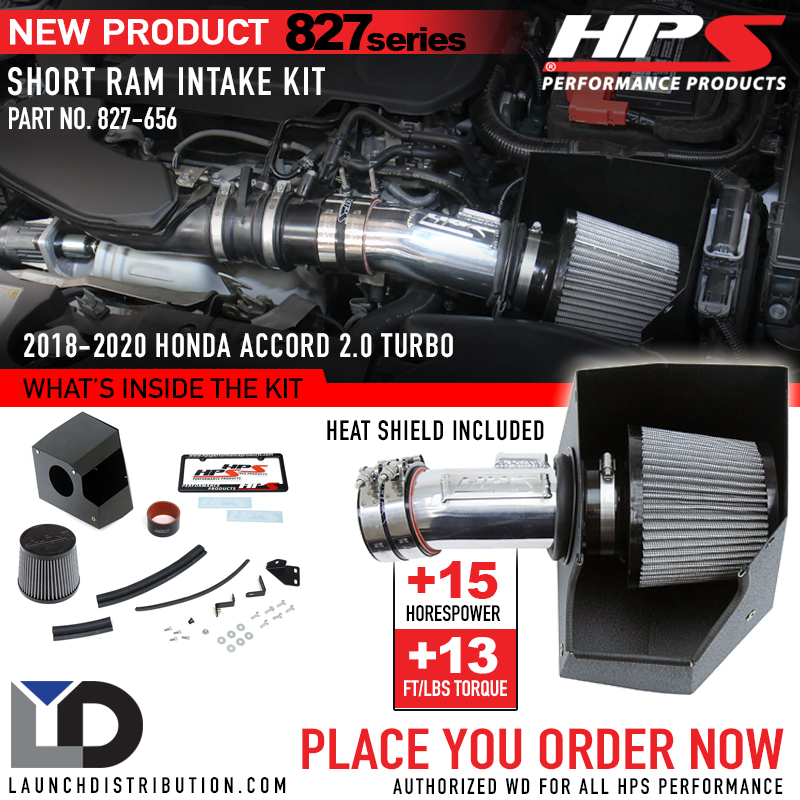 NOW AVAILABLE: HPS Shortram Air Intake Kit for 2018-up Honda Accord 2.0T