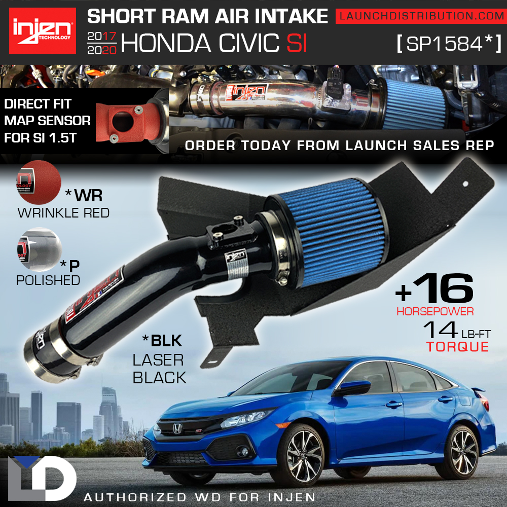 NEWEST Injen Short Ram Intake Kit for 2017-2020 Honda Civic Si