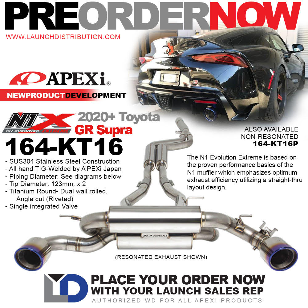 COMING SOON: Apex-i Cat-Back Exhaust for the Supra A90
