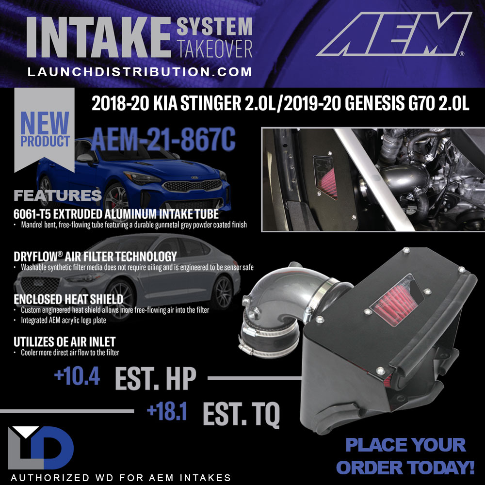 NEW PRODUCT: AEM Intake for 2018-20 Kia Stinger 2.0L