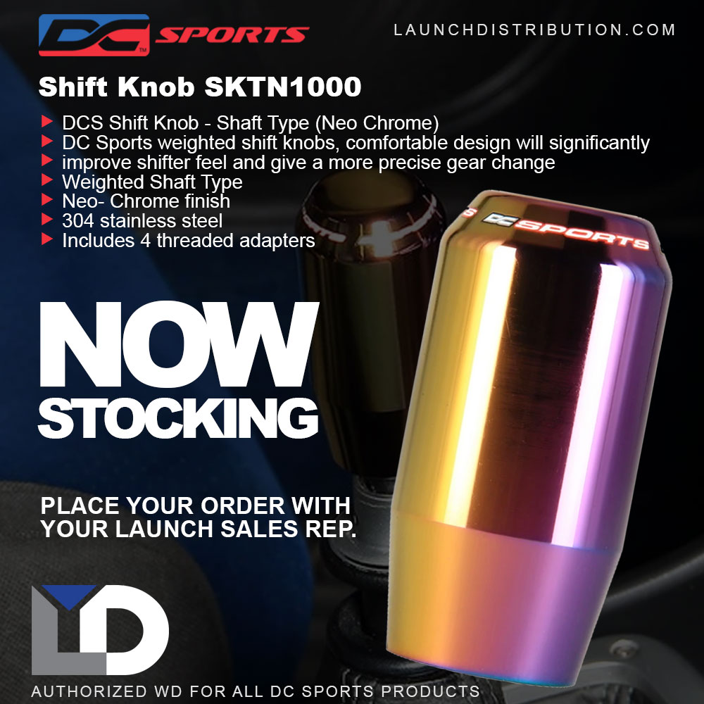 IN STOCK READY TO SHIP – DC Sports Neochrome Shaft Type Shift Knob