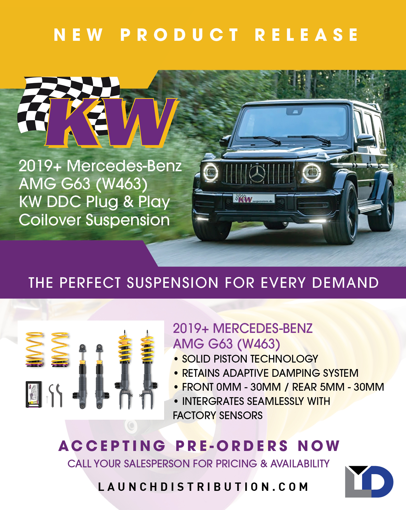 COMING SOON – DDC Plug and Play for 2019 MB AMG G63 (W463) by KW Suspension