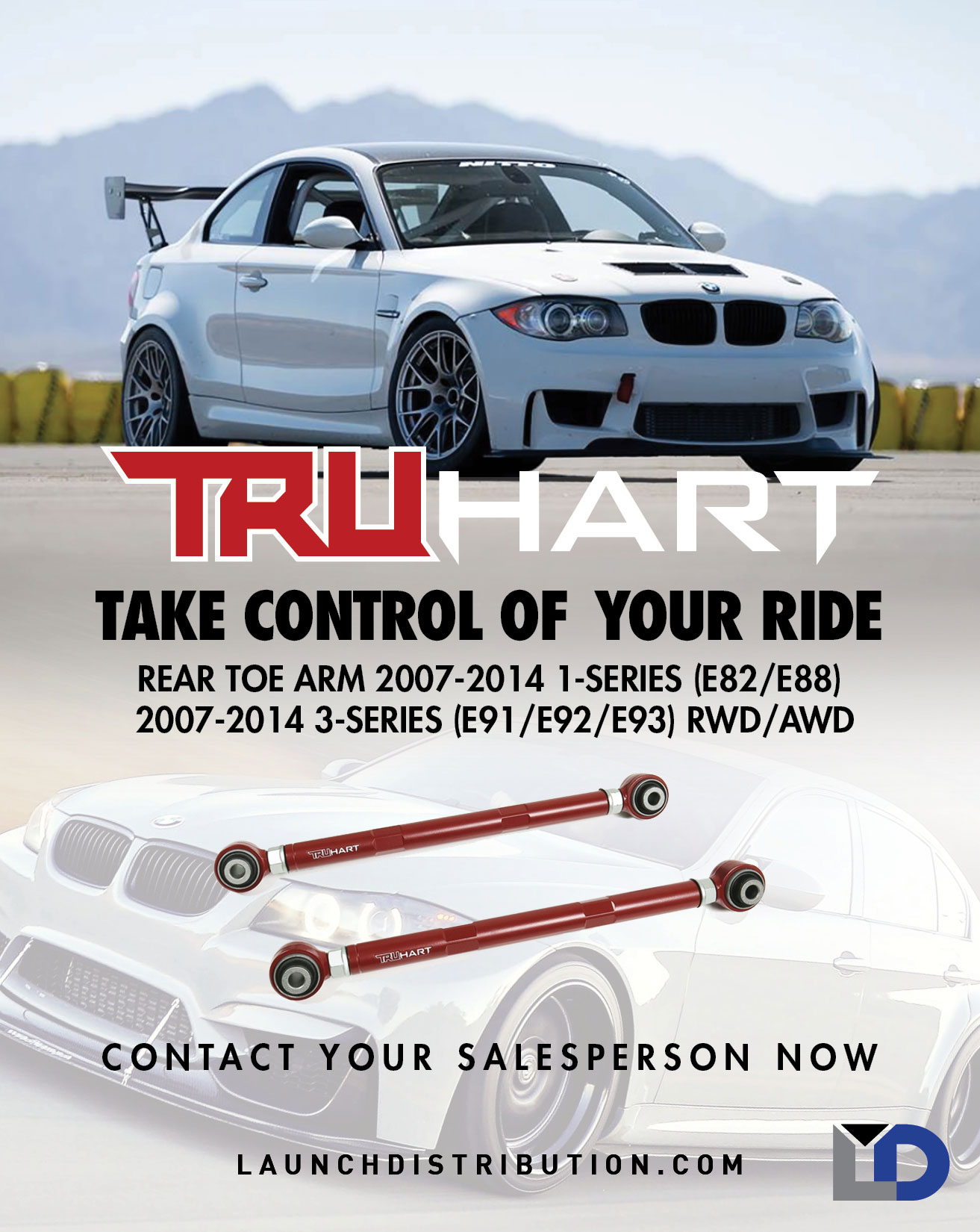 NOW STOCKING – Truhart Rear Toe Arms for the BMW 1-series and 3 series