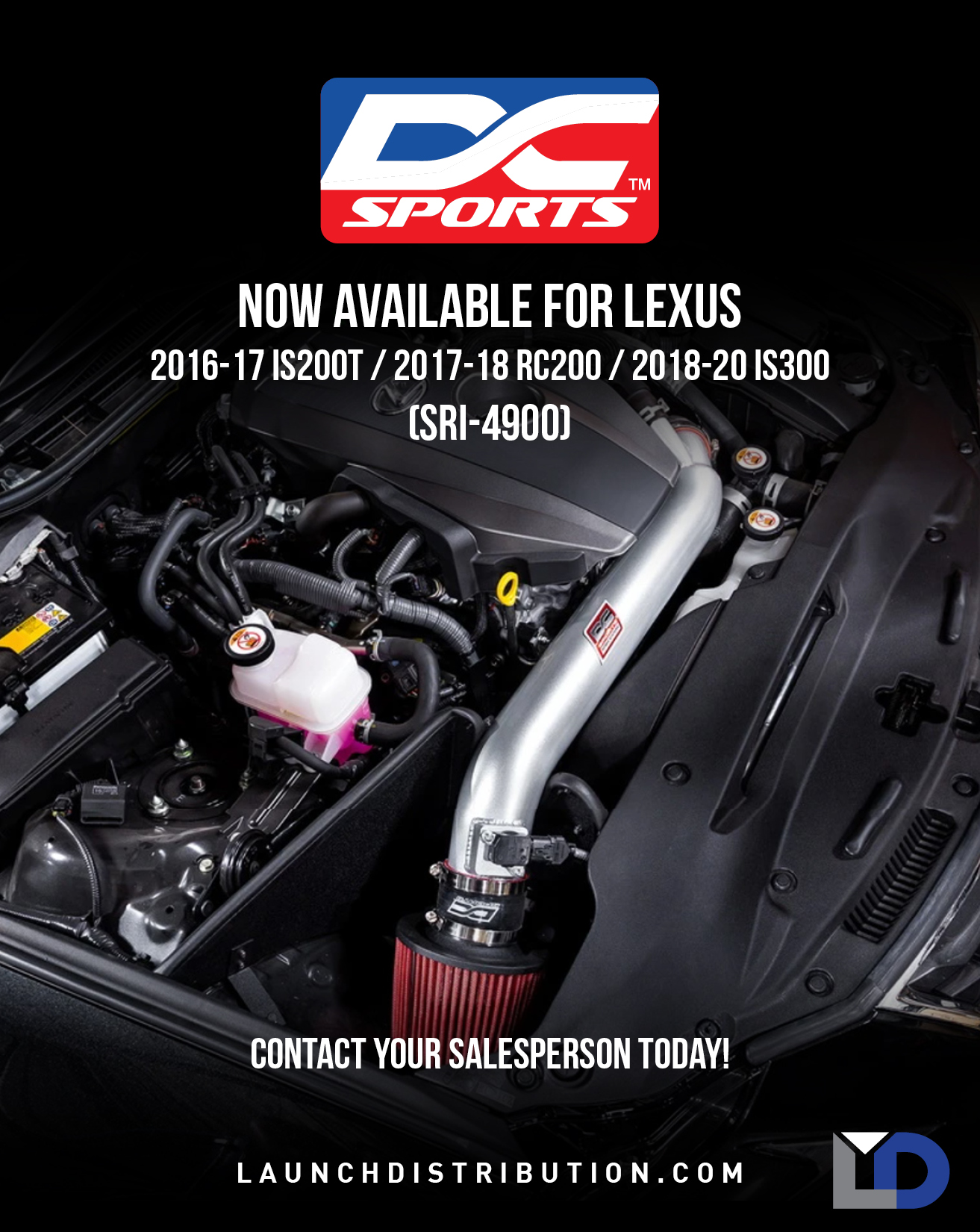 NOW AVAILABLE – DC SPORTS Short Ram Intake for LEXUS IS and RC
