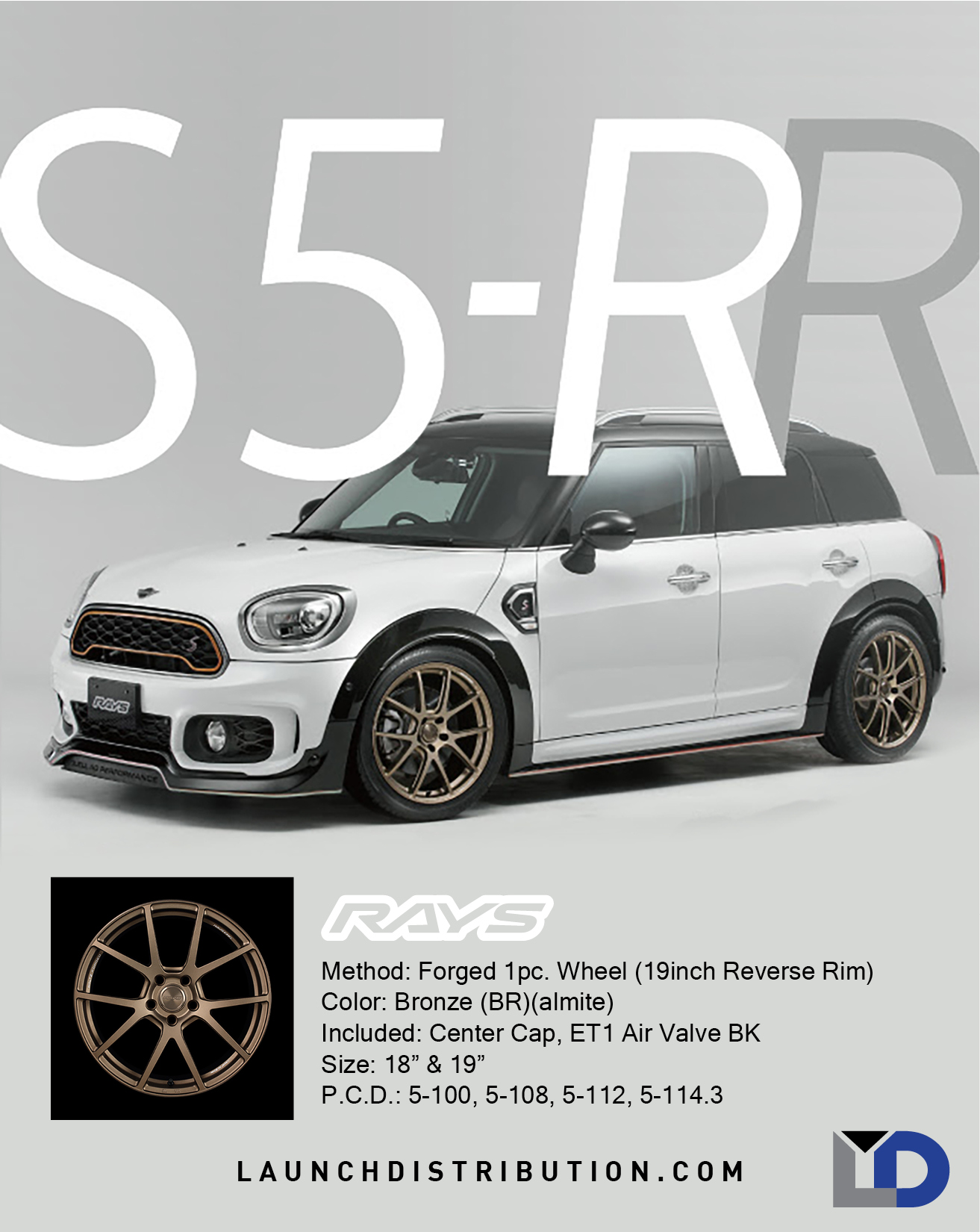 NOW STOCKING Rays S5-RR 19 inch Bronze Wheels