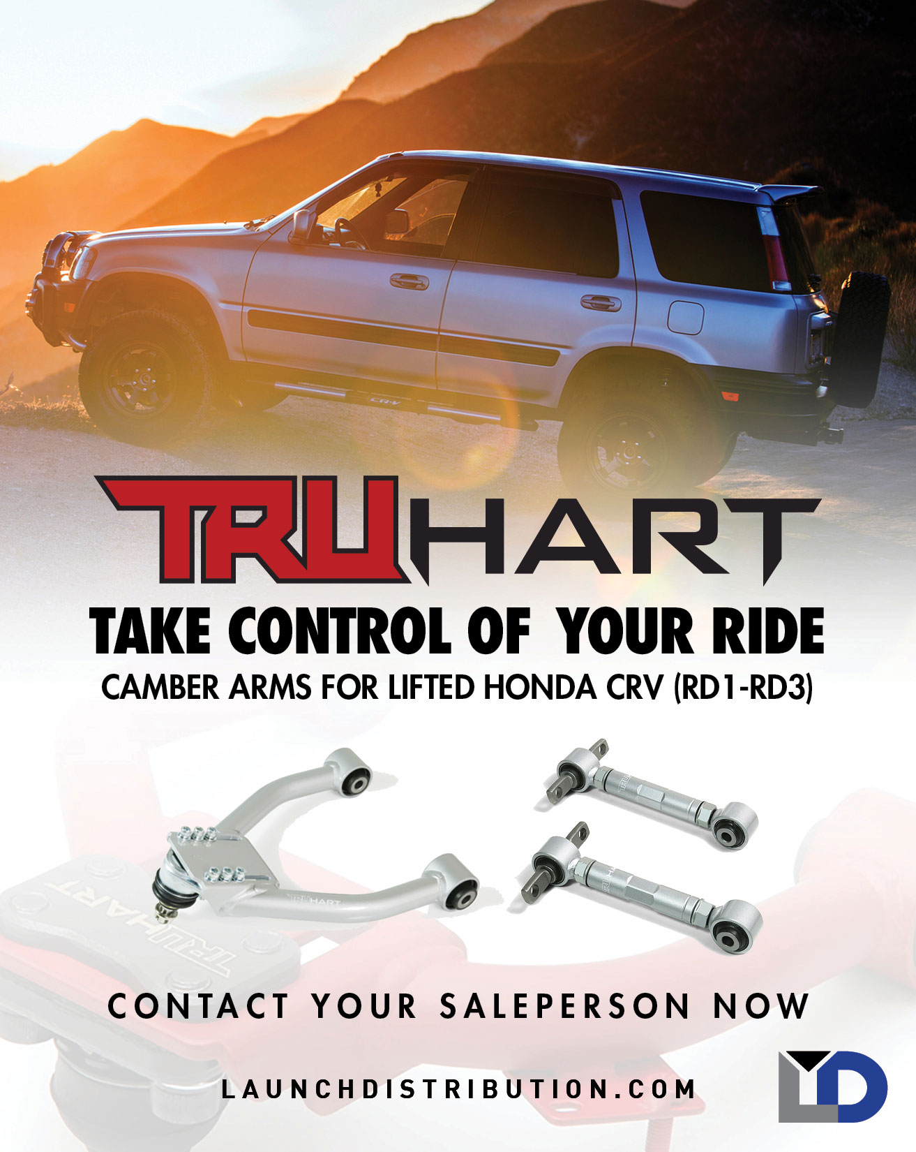 TRUHART Lifted Camber Arms for Honda CRV (RD1-RD3)