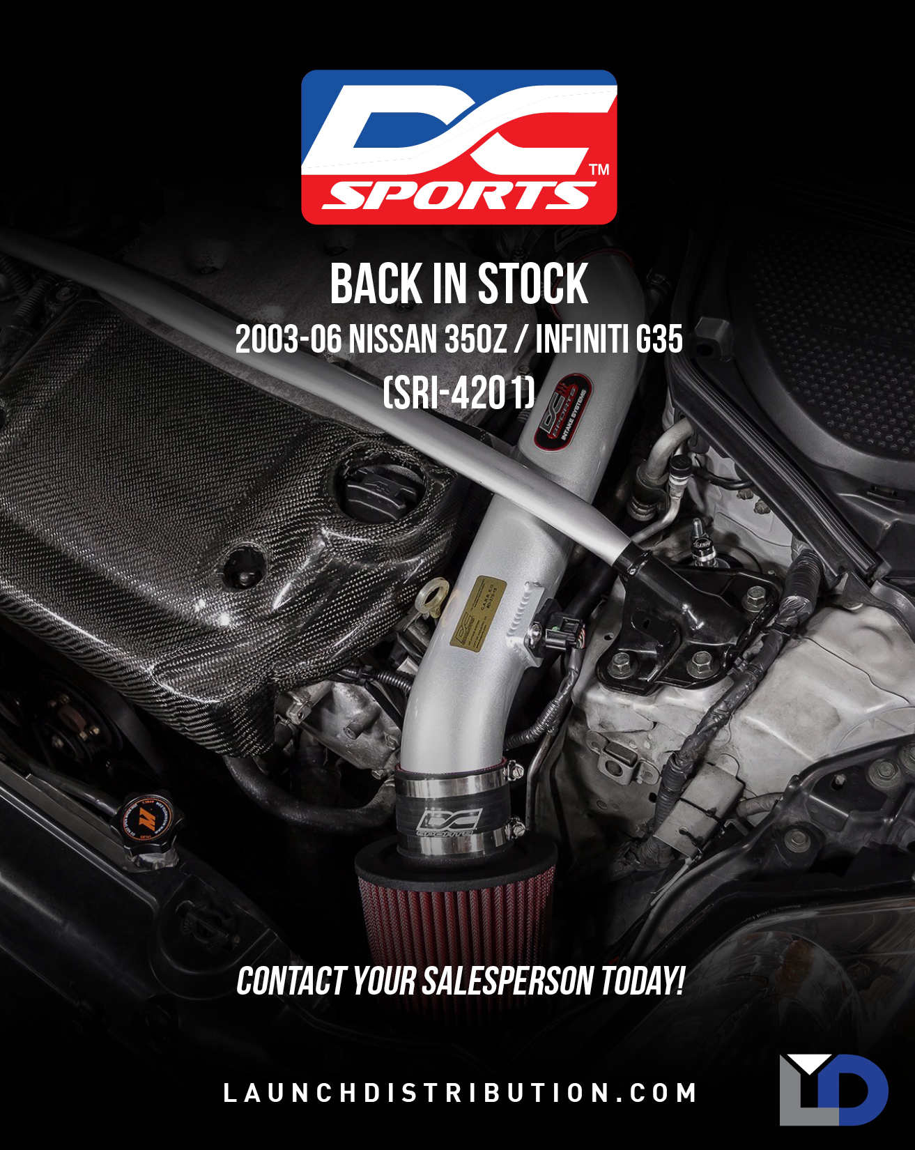 BACK IN STOCK – DC Short RAM Intake for 2003-2206 Nissan 350z and Infiniti G35