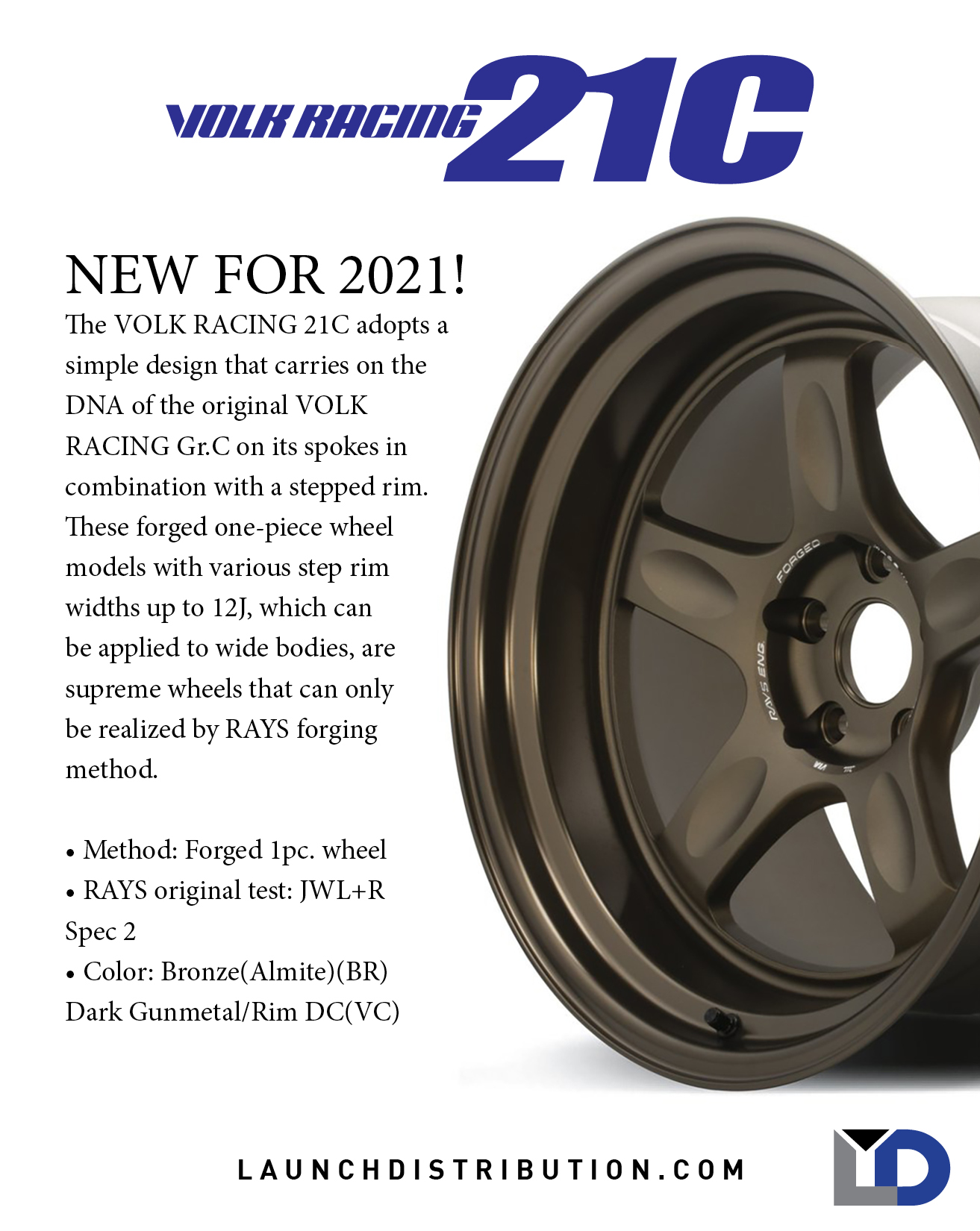New for 2021! Volk Racing 21C!