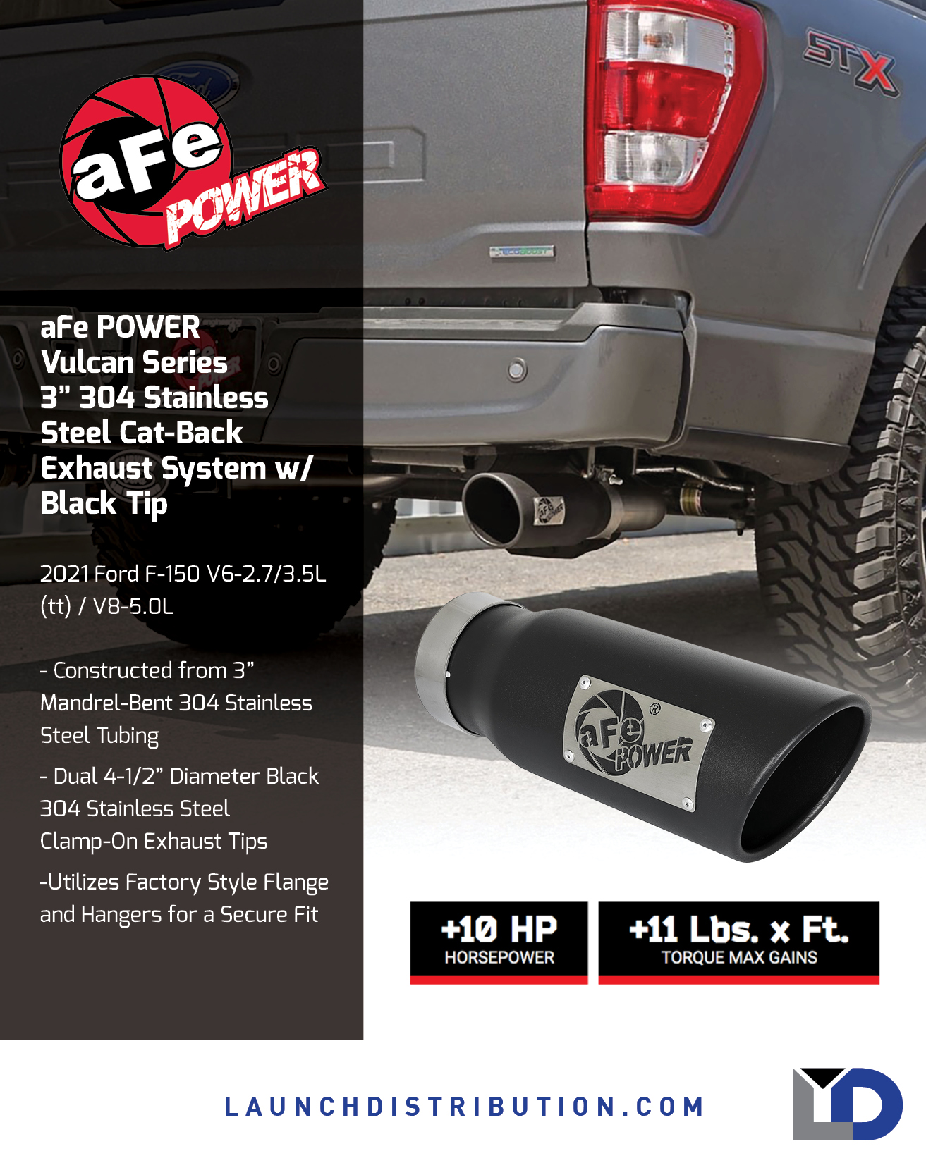 aFe Power Vuclan Series Exhaust for Ford F-150