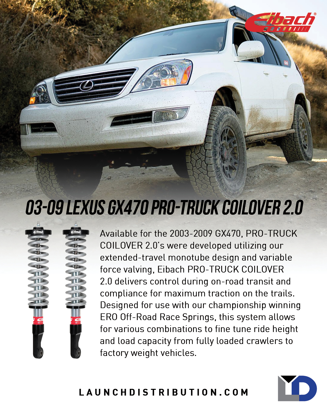 Eibach Lexus GX PRO-TRUCK Coilover 2.0 Now Available