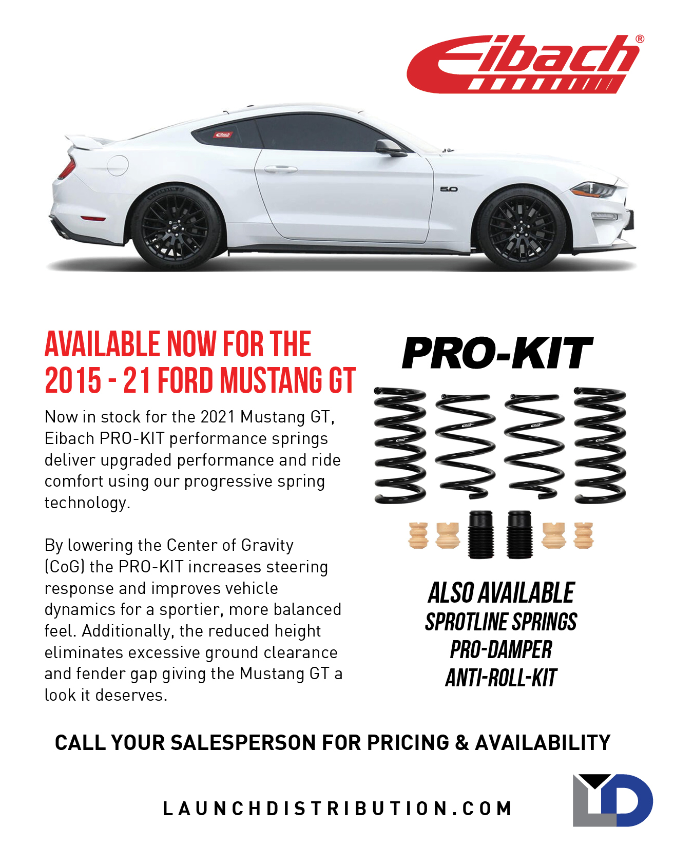 Eibach Ford Mustang GT PRO-KIT