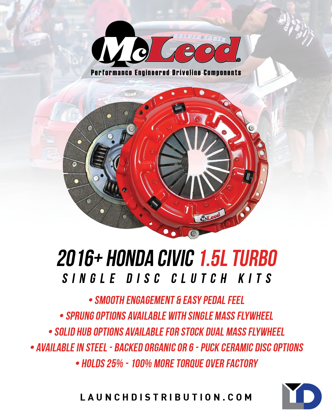 McLeod Clutches for 2016+ Honda Civic