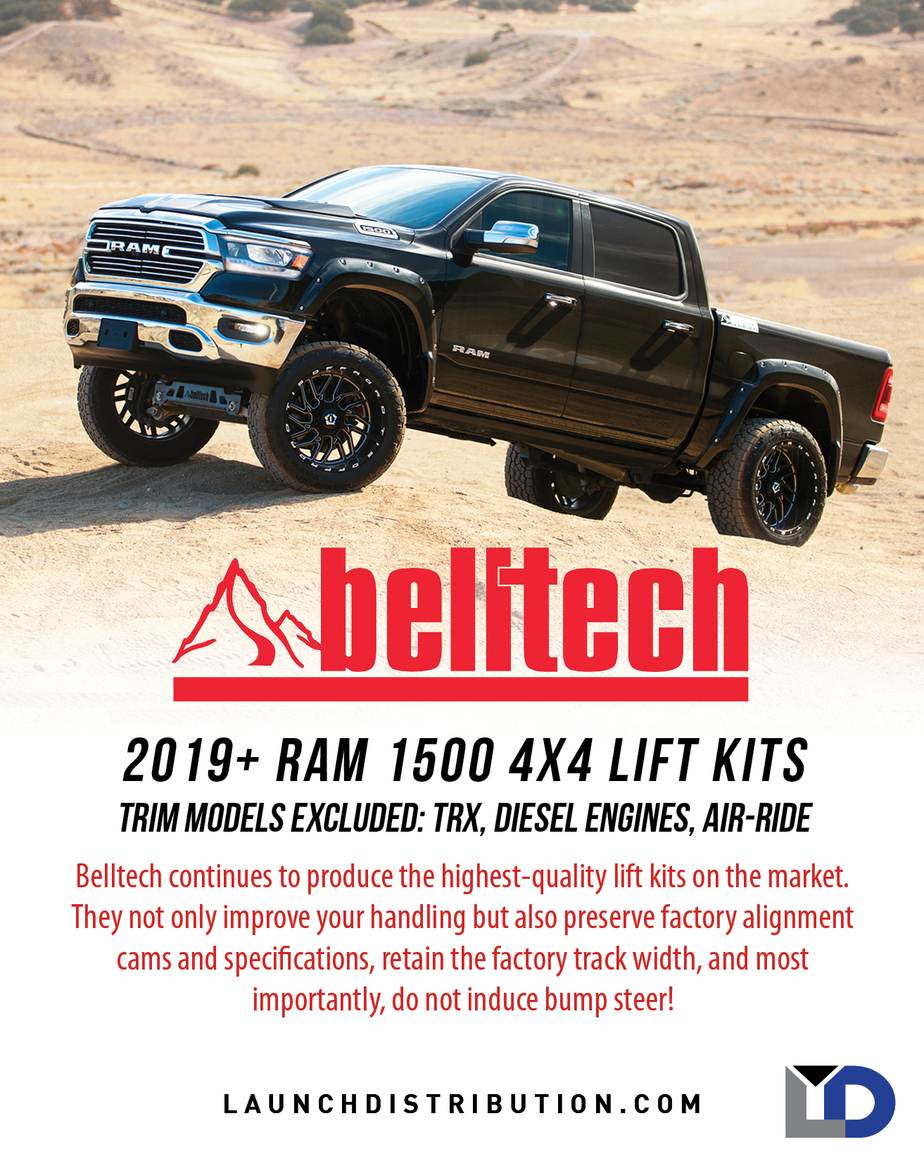 Belltech 2019+ Dodge Ram 1500 Lift Kit